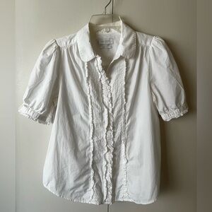 Lucky Brand White Poet Fit Blouse